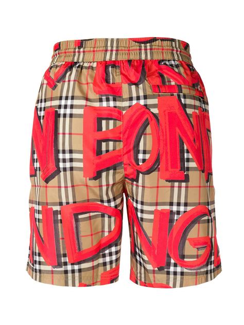 burberry graffiti shorts|burberry signatures for men.